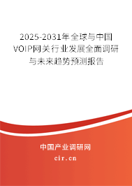 2025-2031年全球與中國VOIP網(wǎng)關(guān)行業(yè)發(fā)展全面調(diào)研與未來趨勢預(yù)測報(bào)告