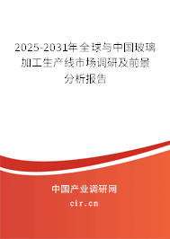 2025-2031年全球與中國玻璃加工生產(chǎn)線市場調研及前景分析報告 2025-2031年全球與中國玻璃加工生產(chǎn)線市場調研及前景分析報告