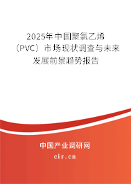 2025年中國聚氯乙烯(PVC)市場現(xiàn)狀調查與未來發(fā)展前景趨勢報告 2025年中國聚氯乙烯(PVC)市場現(xiàn)狀調查與未來發(fā)展前景趨勢報告