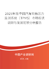2025年版中國汽車輪胎壓力監(jiān)測系統(tǒng)(TPMS)市場現(xiàn)狀調(diào)研與發(fā)展前景分析報告 2025年版中國汽車輪胎壓力監(jiān)測系統(tǒng)(TPMS)市場現(xiàn)狀調(diào)研與發(fā)展前景分析報告