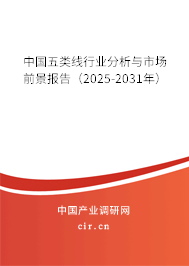 中國(guó)五類(lèi)線行業(yè)分析與市場(chǎng)前景報(bào)告(2025-2031年) 中國(guó)五類(lèi)線行業(yè)分析與市場(chǎng)前景報(bào)告(2025-2031年)
