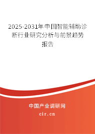 2025-2031年中國(guó)智能輔助診斷行業(yè)研究分析與前景趨勢(shì)報(bào)告