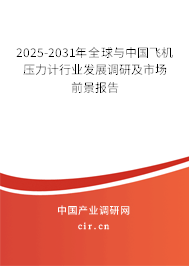 2025-2031年全球與中國飛機壓力計行業(yè)發(fā)展調(diào)研及市場前景報告