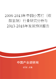 2008-2013年中國(guó)小蘇打（碳酸氫鈉）行業(yè)研究分析與2013-2018年發(fā)展預(yù)測(cè)報(bào)告
