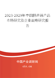 2023-2029年中國揚(yáng)聲器產(chǎn)品市場研究及企業(yè)戰(zhàn)略研究報告