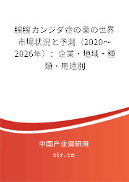 膣膣カンジダ癥の薬の世界市場(chǎng)狀況と予測(cè)（2020～2026年）：企業(yè)·地域·種類·用途別