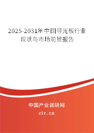 2025-2031年中國導光板行業(yè)現(xiàn)狀與市場前景報告 2025-2031年中國導光板行業(yè)現(xiàn)狀與市場前景報告