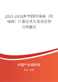 2025-2031年中國導(dǎo)繩器（排繩器）行業(yè)現(xiàn)狀與發(fā)展前景分析報告