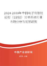 2024-2030年中國電子背散射衍射（EBSD）分析系統(tǒng)行業(yè)市場分析與前景趨勢