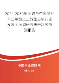 2024-2030年全球與中國聚對苯二甲酸乙二醇酯白板行業(yè)發(fā)展全面調(diào)研與未來趨勢預(yù)測報(bào)告
