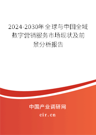 2024-2030年全球與中國全域數(shù)字營銷服務(wù)市場現(xiàn)狀及前景分析報(bào)告