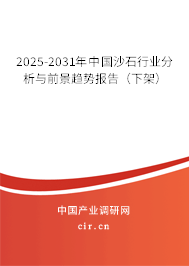 2025-2031年中國沙石行業(yè)分析與前景趨勢報告(下架) 2025-2031年中國沙石行業(yè)分析與前景趨勢報告(下架)