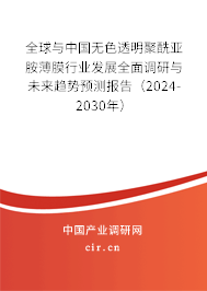 全球與中國(guó)無色透明聚酰亞胺薄膜行業(yè)發(fā)展全面調(diào)研與未來趨勢(shì)預(yù)測(cè)報(bào)告（2024-2030年）