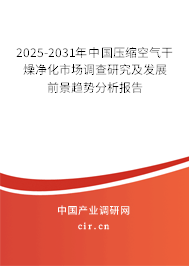 2025-2031年中國壓縮空氣干燥凈化市場調(diào)查研究及發(fā)展前景趨勢分析報(bào)告 2025-2031年中國壓縮空氣干燥凈化市場調(diào)查研究及發(fā)展前景趨勢分析報(bào)告