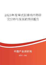 2023年履帶式起重機(jī)市場研究分析與發(fā)展趨預(yù)測報告