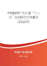 中國網(wǎng)絡廣告行業(yè)“十二五”規(guī)劃研究分析報告（2012版）