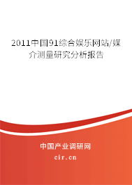 2011中國(guó)91綜合娛樂(lè)網(wǎng)站/媒介測(cè)量研究分析報(bào)告