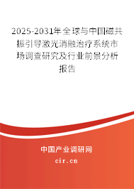 2025-2031年全球與中國磁共振引導(dǎo)激光消融治療系統(tǒng)市場調(diào)查研究及行業(yè)前景分析報(bào)告