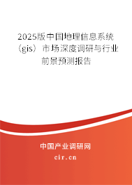 2025版中國地理信息系統(tǒng)(gis)市場深度調(diào)研與行業(yè)前景預(yù)測報告 2025版中國地理信息系統(tǒng)(gis)市場深度調(diào)研與行業(yè)前景預(yù)測報告