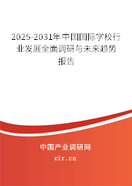 2025-2031年中國國際學校行業(yè)發(fā)展全面調(diào)研與未來趨勢報告 2025-2031年中國國際學校行業(yè)發(fā)展全面調(diào)研與未來趨勢報告