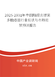2025-2031年中國腦膜炎球菌多糖疫苗行業(yè)現(xiàn)狀與市場前景預(yù)測報(bào)告 2025-2031年中國腦膜炎球菌多糖疫苗行業(yè)現(xiàn)狀與市場前景預(yù)測報(bào)告