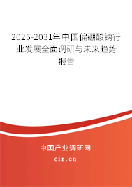 2025-2031年中國偏硼酸鈉行業(yè)發(fā)展全面調研與未來趨勢報告 2025-2031年中國偏硼酸鈉行業(yè)發(fā)展全面調研與未來趨勢報告