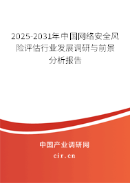 2025-2031年中國網絡安全風險評估行業(yè)發(fā)展調研與前景分析報告 2025-2031年中國網絡安全風險評估行業(yè)發(fā)展調研與前景分析報告