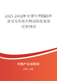 2025-2031年全球與中國(guó)超聲波浸沒(méi)系統(tǒng)市場(chǎng)調(diào)研及發(fā)展前景預(yù)測(cè) 2025-2031年全球與中國(guó)超聲波浸沒(méi)系統(tǒng)市場(chǎng)調(diào)研及發(fā)展前景預(yù)測(cè)