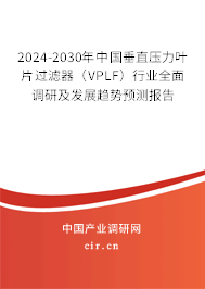 2024-2030年中國垂直壓力葉片過濾器（VPLF）行業(yè)全面調(diào)研及發(fā)展趨勢預(yù)測報告