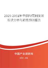 2025-2031年中國(guó)勾花網(wǎng)發(fā)展現(xiàn)狀分析與趨勢(shì)預(yù)測(cè)報(bào)告