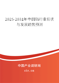 2025-2031年中國(guó)鈷行業(yè)現(xiàn)狀與發(fā)展趨勢(shì)預(yù)測(cè) 2025-2031年中國(guó)鈷行業(yè)現(xiàn)狀與發(fā)展趨勢(shì)預(yù)測(cè)