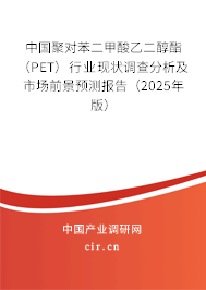 中國聚對苯二甲酸乙二醇酯（PET）行業(yè)現(xiàn)狀調(diào)查分析及市場前景預(yù)測報(bào)告（2025年版）