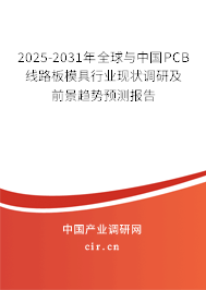 2025-2031年全球與中國PCB線路板模具行業(yè)現(xiàn)狀調(diào)研及前景趨勢預(yù)測報告