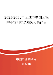 2025-2031年全球與中國起毛紗市場現(xiàn)狀及趨勢分析報告 2025-2031年全球與中國起毛紗市場現(xiàn)狀及趨勢分析報告