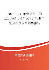 2025-2031年全球與中國1200V碳化硅MOSFET行業(yè)市場分析及前景趨勢報告 2025-2031年全球與中國1200V碳化硅MOSFET行業(yè)市場分析及前景趨勢報告