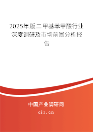2025年版二甲基苯甲酸行業(yè)深度調(diào)研及市場前景分析報告