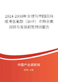2024-2030年全球與中國高純緩沖氫氟酸(BHF)市場全面調(diào)研與發(fā)展趨勢預(yù)測報告 2024-2030年全球與中國高純緩沖氫氟酸(BHF)市場全面調(diào)研與發(fā)展趨勢預(yù)測報告