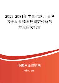 2025-2031年中國(guó)烘爐、熔爐及電爐制造市場(chǎng)研究分析與前景趨勢(shì)報(bào)告