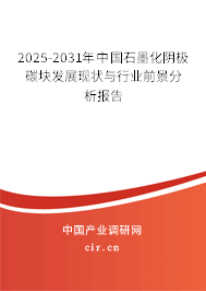2025-2031年中國(guó)石墨化陰極碳?jí)K發(fā)展現(xiàn)狀與行業(yè)前景分析報(bào)告 2025-2031年中國(guó)石墨化陰極碳?jí)K發(fā)展現(xiàn)狀與行業(yè)前景分析報(bào)告