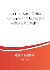 2011-2015年中國團(tuán)購（Groupon）市場深度調(diào)研與投資前景分析報(bào)告