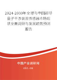 2024-2030年全球與中國(guó)超導(dǎo)量子干涉裝置傳感器市場(chǎng)現(xiàn)狀全面調(diào)研與發(fā)展趨勢(shì)預(yù)測(cè)報(bào)告