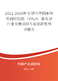 2022-2028年全球與中國(guó)車(chē)輛用閥控鉛酸（VRLA）蓄電池行業(yè)全面調(diào)研與發(fā)展趨勢(shì)預(yù)測(cè)報(bào)告