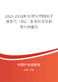 2025-2031年全球與中國(guó)電子級(jí)氧氣（O2）發(fā)展現(xiàn)狀及趨勢(shì)分析報(bào)告