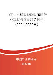 中國二棕櫚酰磷脂酰膽堿行業(yè)現(xiàn)狀與前景趨勢報告(2024-2030年) 中國二棕櫚酰磷脂酰膽堿行業(yè)現(xiàn)狀與前景趨勢報告(2024-2030年)