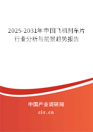 2025-2031年中國飛機剎車片行業(yè)分析與前景趨勢報告 2025-2031年中國飛機剎車片行業(yè)分析與前景趨勢報告