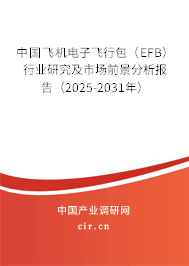 中國飛機電子飛行包(EFB)行業(yè)研究及市場前景分析報告(2025-2031年) 中國飛機電子飛行包(EFB)行業(yè)研究及市場前景分析報告(2025-2031年)