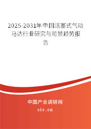 2025-2031年中國活塞式氣動馬達(dá)行業(yè)研究與前景趨勢報告