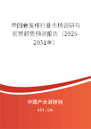 中國卷發(fā)棒行業(yè)市場調(diào)研與前景趨勢預(yù)測報(bào)告(2025-2031年) 中國卷發(fā)棒行業(yè)市場調(diào)研與前景趨勢預(yù)測報(bào)告(2025-2031年)