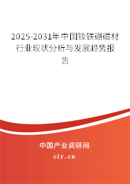 2025-2031年中國釹鐵硼磁材行業(yè)現(xiàn)狀分析與發(fā)展趨勢報(bào)告