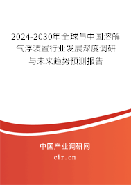 2024-2030年全球與中國(guó)溶解氣浮裝置行業(yè)發(fā)展深度調(diào)研與未來(lái)趨勢(shì)預(yù)測(cè)報(bào)告 2024-2030年全球與中國(guó)溶解氣浮裝置行業(yè)發(fā)展深度調(diào)研與未來(lái)趨勢(shì)預(yù)測(cè)報(bào)告